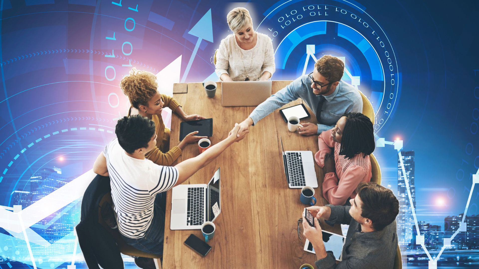 Managed IT services background with cloud and security icons